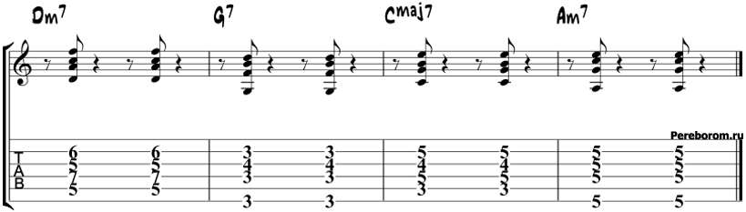 Джазовая последовательность аккордов