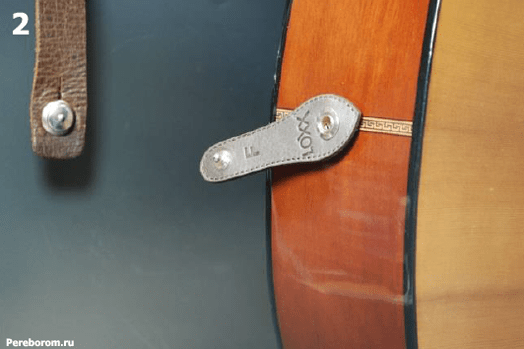 Установка Умного стреплока LOXX адаптера для электро акустической гитары 1_2