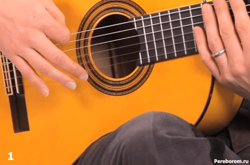 игра на гитаре фламенко - Расгеадо